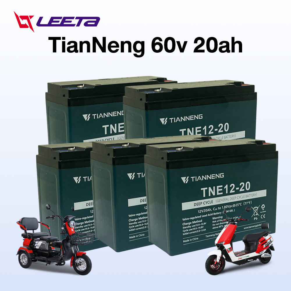 LEETA แบตเตอรี่ตะกั่วกรด TianNeng แบตเตอรี่12V20ah 48v20ah แบตเตอรี่จักรยานไฟฟ้า รถไฟฟ้าผู้ใหญ่ แบตเตอรี่แห้ง