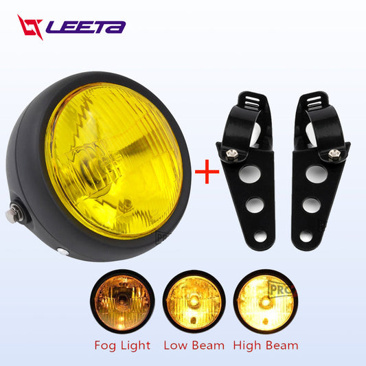 LEETA POWER ไฟหน้ามอเตอร์ไซค์ ชิ้นส่วนไฟหน้า ขายึดไฟหน้ารถจักรยานยนต์ ไฟหน้าเหมาะสำหรับ GN125 มอเตอร์ไซค์
