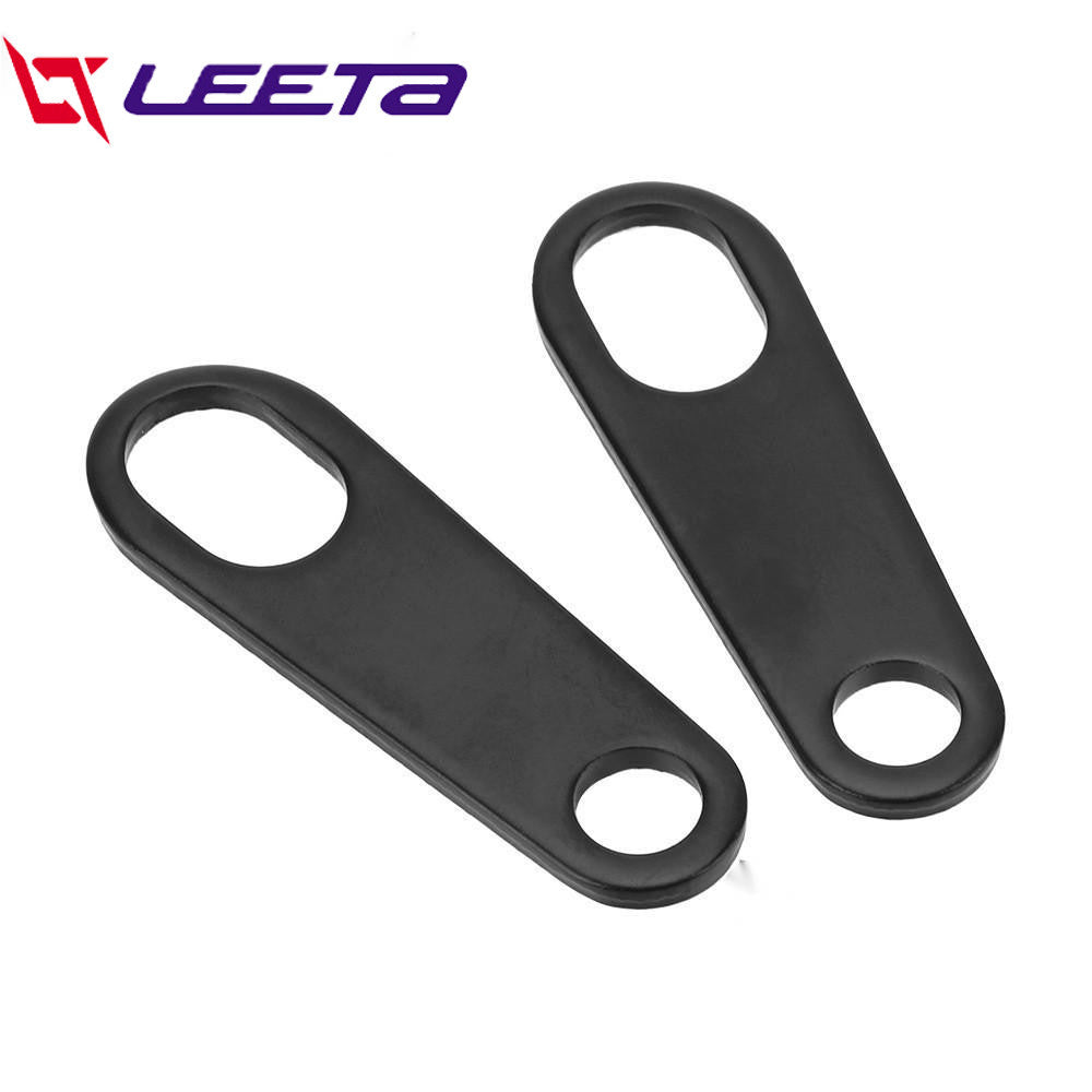 LEETA POWER ขายึดไฟเลี้ยว มอเตอร์ไซค์ หูจับไฟเลี้ยว แผ่นเหล็กยึดไฟเลี้ยว ขาจับโช๊ค ยึดไฟเลี้ยว ขายึดไฟตาแมว