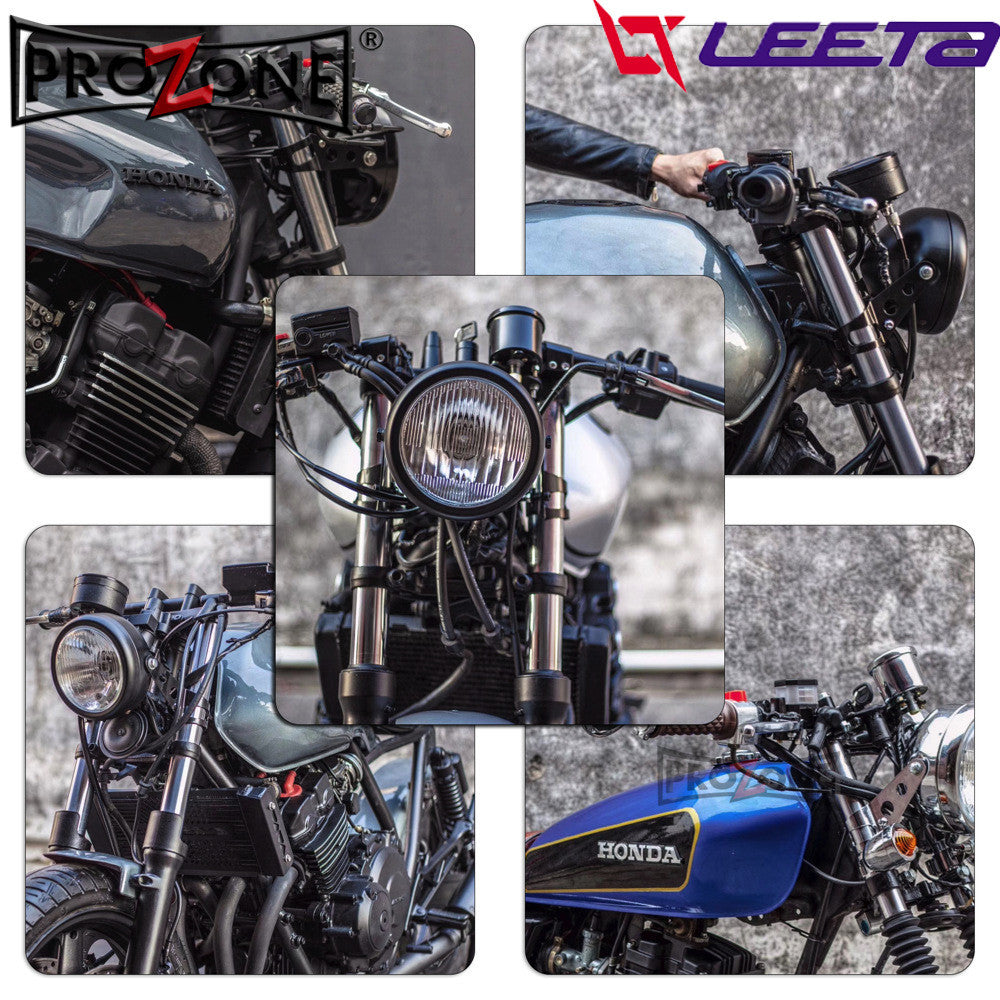 LEETA POWER ไฟหน้ามอเตอร์ไซค์ ชิ้นส่วนไฟหน้า ขายึดไฟหน้ารถจักรยานยนต์ ไฟหน้าเหมาะสำหรับ GN125 มอเตอร์ไซค์