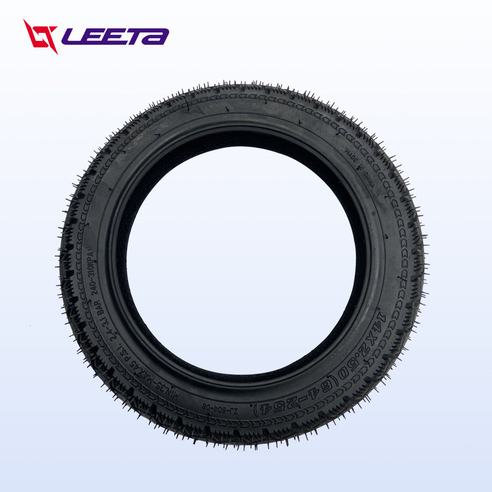 LEETA ยางนอก จักรยานไฟฟ้า14x2.50 รถจักรยานไฟฟ้า ยางกันลื่นสูญญากาศ 14x2.5 ยางคุณภาพสูง