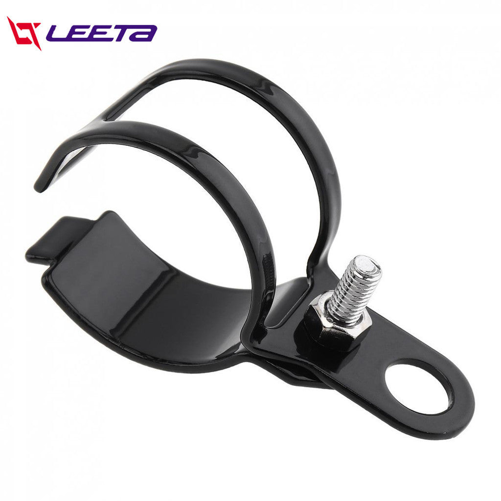 LEETA POWER ชิ้นส่วนไฟเลี้ยว มอเตอร์ไซค์ คู่สัญญาณไฟเลี้ยวรถจักรยานยนต์เฟรมจักรยานแบบเบาที่หนีบยึดผู้ถือแสงโคมไฟ