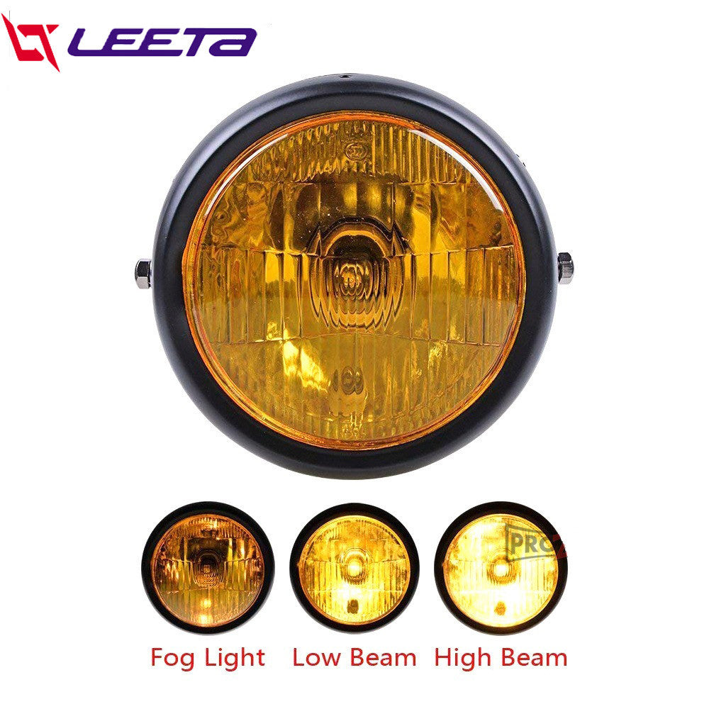 LEETA POWER ไฟหน้ามอเตอร์ไซค์ ชิ้นส่วนไฟหน้า ขายึดไฟหน้ารถจักรยานยนต์ ไฟหน้าเหมาะสำหรับ GN125 มอเตอร์ไซค์