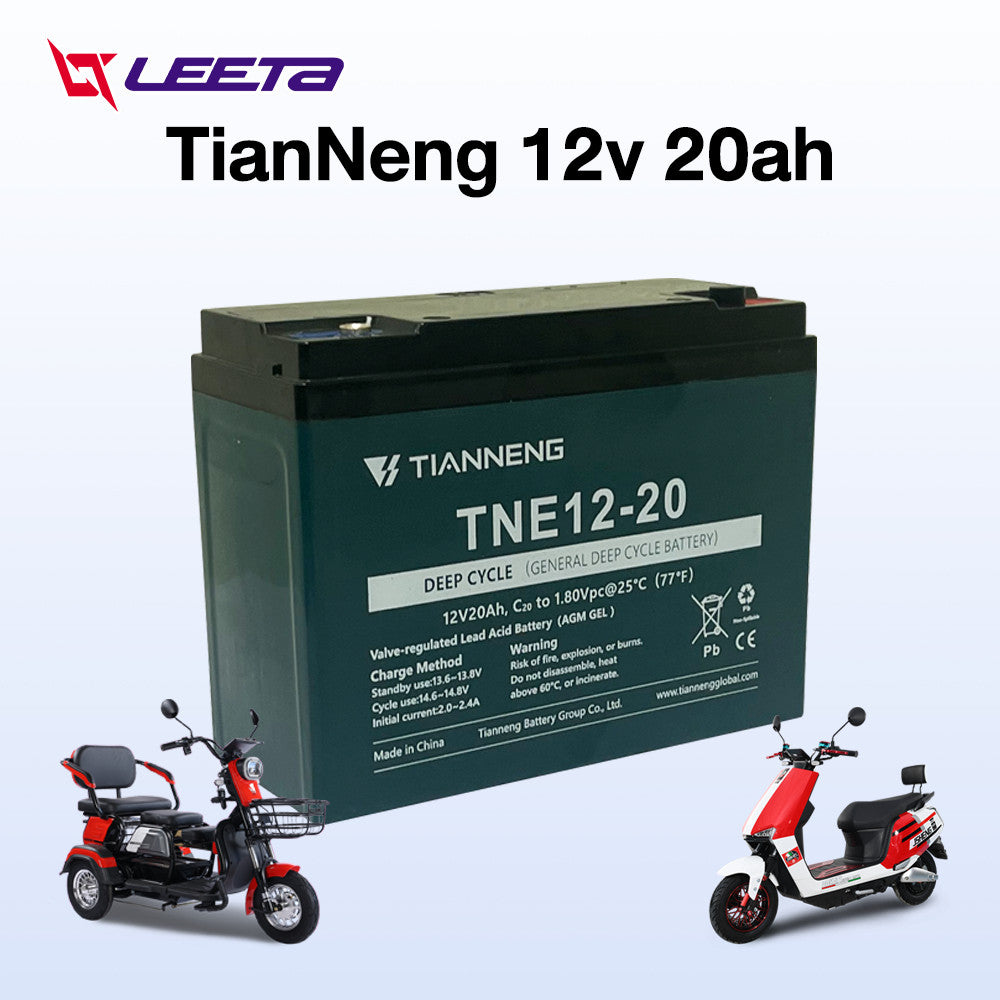 5.5】LEETA แบตเตอรี่ตะกั่วกรด TianNeng แบตเตอรี่12V12ah 12v20ah แบตเตอรี่แห้ง จักรยานไฟฟ้า รถไฟฟ้าผู้ใหญ่