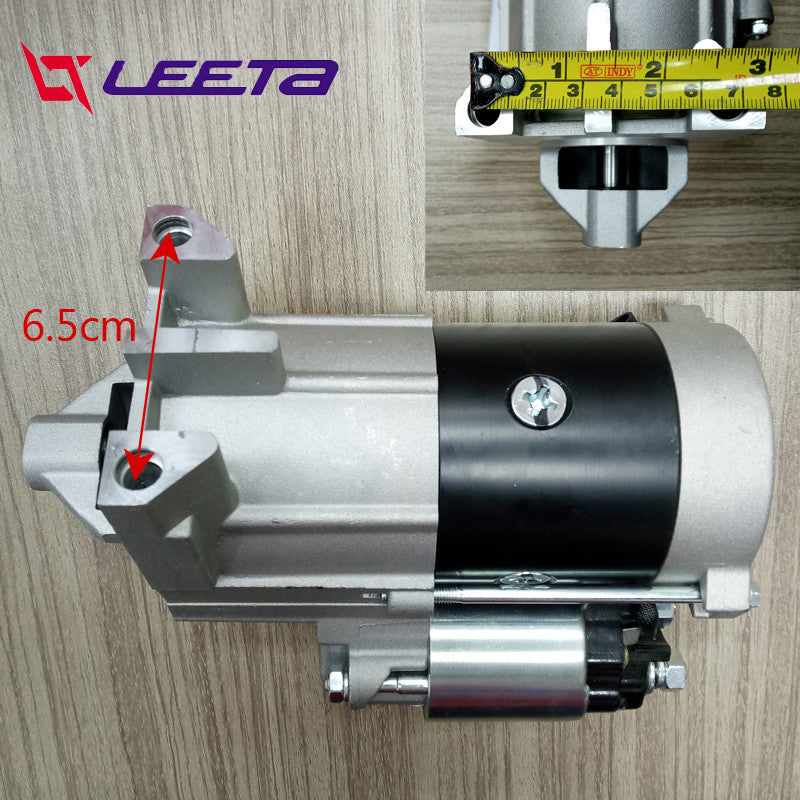 LEETA POWER ไดร์สตาร์ท 12V มอเตอร์สตาร์ท สำหรับ LIFAN เครื่องยนต์ เบนซิน 27แรงม้า รุ่น2V80F-2A