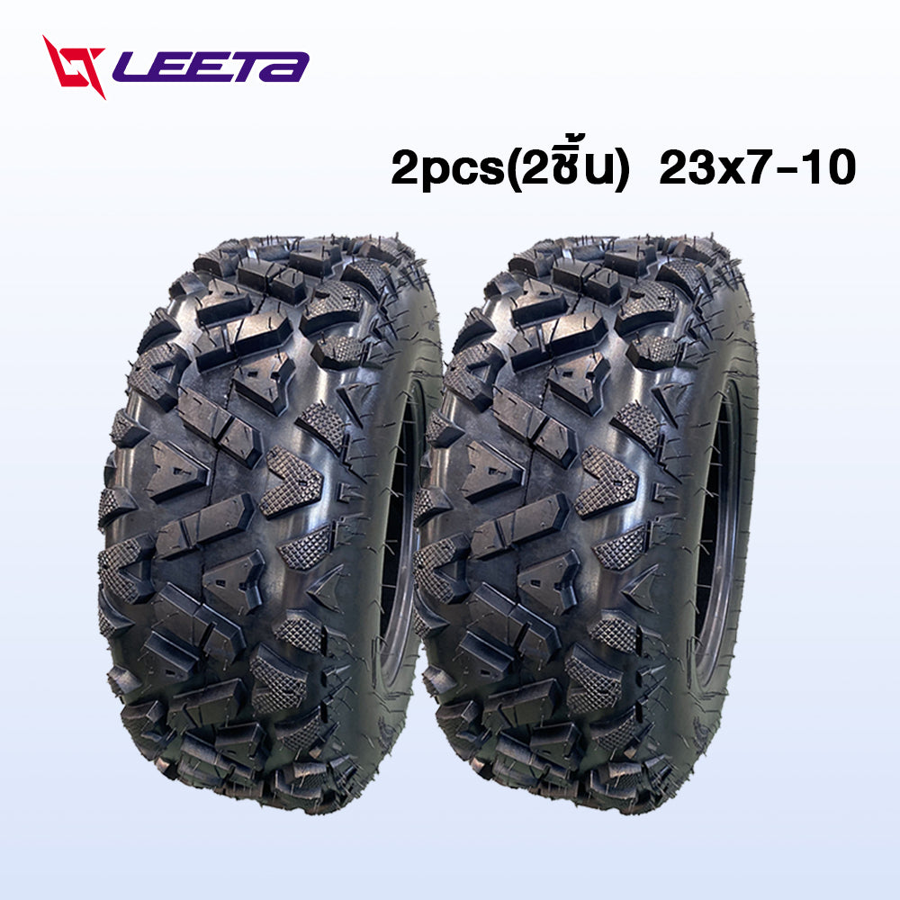5.5】LEETA ยางเอทีวีขอบ10นิ้ว ยางหลังatv22x10-10 ยางหน้าเอทีวี 23x7-10 ยางนอกใช้กับรถatvผู้ใหญ่ tubeless tire ลายA