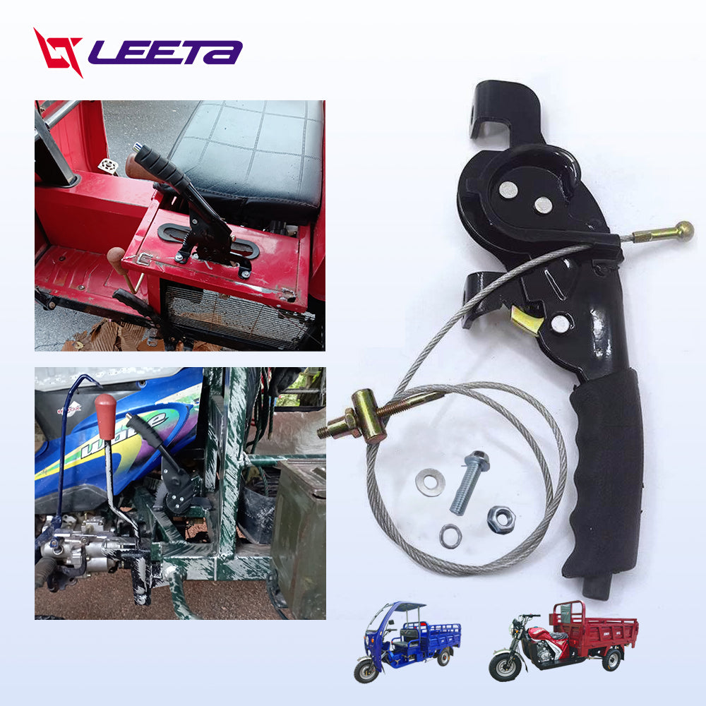 5.5】LEETA POWER ด้ามเบรคมือพร้อมสาย สำหรับ รถสร้าง รถสามล้อ สาย100cm ชุดทำสามล้อ  พร้อมส่ง