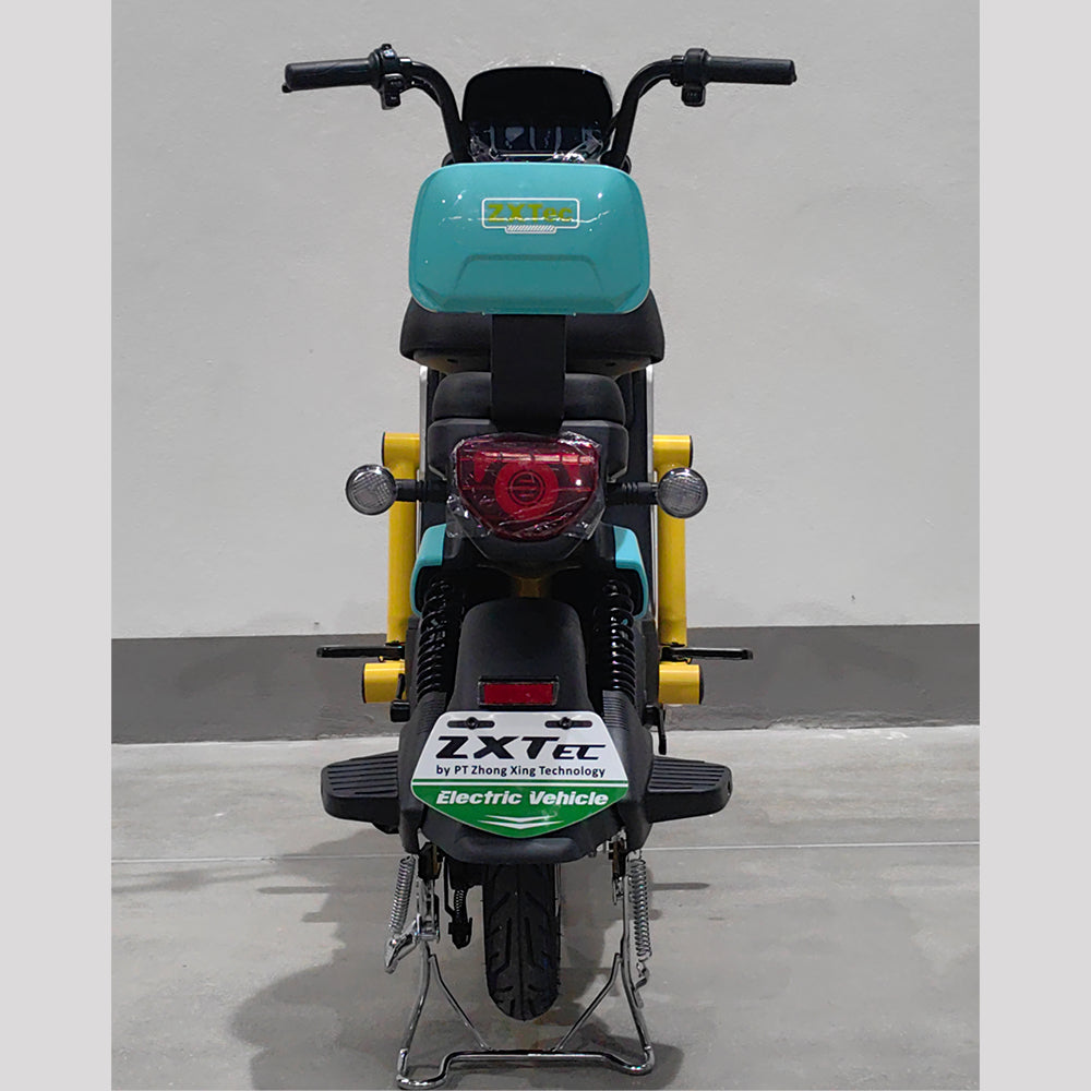 LEETA รถไฟฟ้าผู้ใหญ่ 2ล้อ แบตเตจรี48V12AH จักรยานไฟฟ้า รถไฟฟ้า2ล้อ แบบ2 ที่นั่ง รถจักรยานไฟฟ้า ไฟหน้า LED รับประกัน